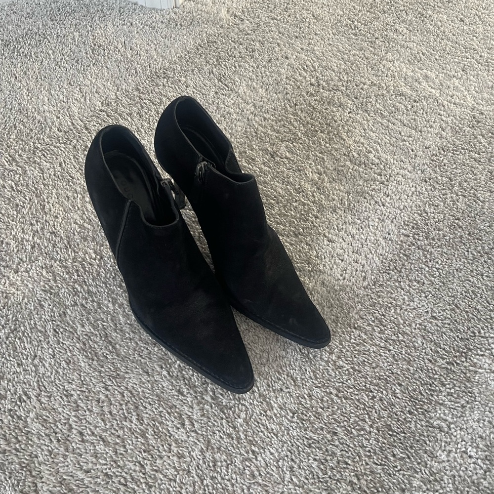 Gucci Black Suede Heeled Boots - Picture 3 of 6